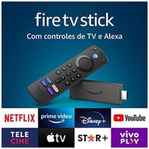 Fire Stick Full HD Com botoes Atalhos e volume 3º geraçao com Controle por Voz Alexa modelo 2023