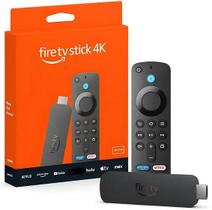 Fire TV Stick 4K Ultra HD Com Alexa Streaming HDMI, WiFi 6 8GB de memória Original