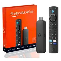 Fire TV Stick Com Alexa 4K Max Última Geração 16GB Streaming HDMI, WiFi6, Apps de Streaming e TV Gratuita Amazon