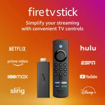 Fire TV Stick com controle remoto Alexa Voice (inclui controles de TV), dispositivo de transmissão HD