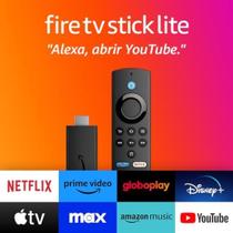 Fire Tv Stick Lite 2ª Geração Controle Remoto Por Voz Com Alexa