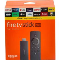 Fire TV Stick Lite de voz Full HD 8GB preto com 1GB de memória RAM