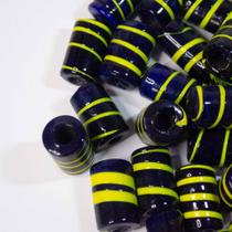Firma Africana Para Guia 22x12mmAmarelo e Azul 7pçs 52g Firma Africana Para Guia 22x12mmAmarelo e Azul 7pçs 52g