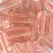 Firma de vidro rosa transparente