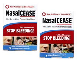 First Aid NasalCease Stop Bleeding Fast 5 embalagens estéreis