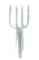 Fisga/garfo/arpão de pesca de superfície e mergulho 4 dentes número 16