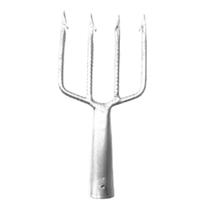 Fisga/garfo/arpão p/pesca de superfície e mergulho 4 dentes número 7