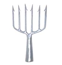 Fisga/garfo/arpão para pesca superfície e mergulho 6 dentes número 5