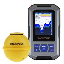 Fish Finder DANOPLUS portátil com tela HD, sensor de profundidade de 45 m