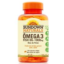 Fish Oil Óleo De Peixe 1000Mg Sundown 120 Cápsulas