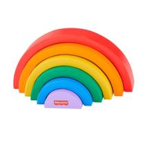 Fisher-Price Arco-Íris de Madeira Empilhável - Mattel Fisher-Price Arco-Íris de Madeira Empilhável - Mattel