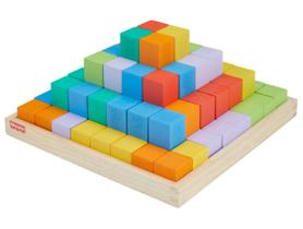 Fisher-Price Brinquedo Pirâmide de Blocos de Madeira