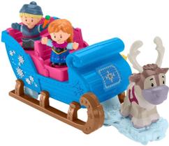Fisher-Price Disney Frozen Kristoff's Sleigh by Little People, Figure and Vehicle Set