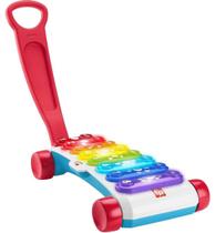 Fisher-Price Gigante Light-Up Xilofone, Pretend Instrumento Musical Brinquedo Eletrônico Pull com Canções Educacionais para Bebês e Crianças SIOC