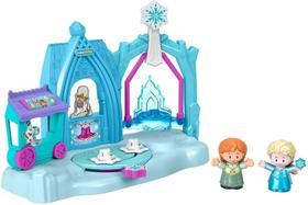 Fisher-Price jogo de patinação no gelo com Anna e Elsa figuras para crianças e crianças pré-escolares