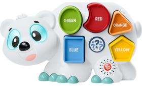 Fisher-Price Linkimals Urso Polar Puzzlin' Shapes - Brinquedo Interativo com Luzes, Música e Aprendizado