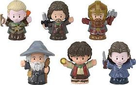 Fisher-Price Little People Collector Lord of The Rings Figure Set 6 Figuras do personagem do filme em pacote giftável para fãs de Tolkien Exclusivo da Amazon