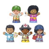 Fisher-Price Little People Community Heroes, conjunto de bonecos com 5 figuras de personagens para crianças pequenas e pré-escolares de 1 a 5 anos