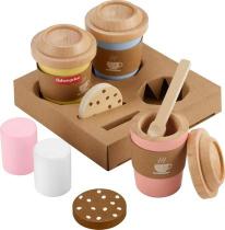Fisher Price Madeira Primeiro Cappuccino Mattel 15 Pçs HXT85 Fisher Price Madeira Primeiro Cappuccino Mattel 15 Pçs HXT85