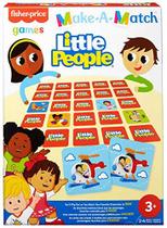 Fisher-Price Make-A-Match Card Game com Tema Little People, Multi-Level Rummy Style Play, Cores de Jogo, Imagens e Formas, 56 Cartas para 2 a 4 Jogadores, Presente para Crianças de 3 Anos ou Mais
