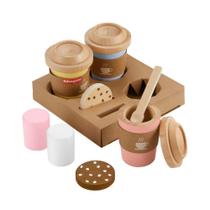Fisher-Price Meu Primeiro Cappuccino de Madeira - Mattel Fisher-Price Meu Primeiro Cappuccino de Madeira - Mattel