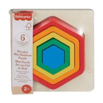Fisher-Price Mini Quebra-cabeça Arco-Íris Hexágono - Mattel