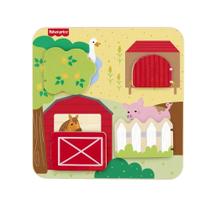 Fisher-Price Painel Animaizinhos da Granja Madeira - Mattel Fisher-Price Painel Animaizinhos da Granja Madeira - Mattel