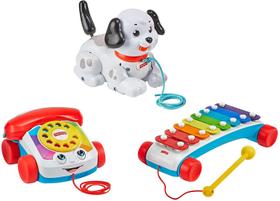 Fisher-Price Pull-Along Basics Gift Set 3 Brinquedos de Atração Infantil