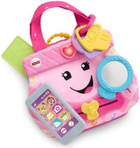 Fisher-Price Rir e aprender minha bolsa inteligente, rosa, brinquedo musical bebê