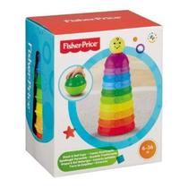 FisherPrice Brinquedo para Bebês Potinhos Empilhar Rolar Mattel W4472