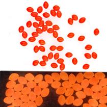 Fishing Beads QHDJIANHUI Glow Oval Rubber Bait Ovos 6x8mm 200 unidades