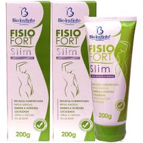 Fisio Fort Slim 150g Creme Redutor Bio Instinto Kit 2 Bisnagas