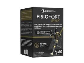 FisioFort Max Vitamina B12 Vitamina C Colágeno tipo 2 Não Desnaturado 60 Cápsulas