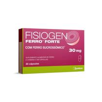 Fisiogen Ferro Forte Suplemento Ferro Vitamina C 30 cápsulas