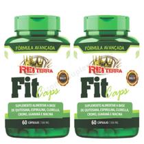 FIT CAPS Guaraná, Quitosana - 120 Capsulas Rei Terra