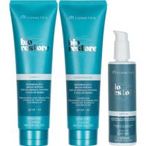 FIT COSMETICS Kit Bio Restore Home Care Shampoo, Condicionador e Leave-In