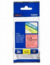 Fita 18mm Preto / Vermelho - Tze441
