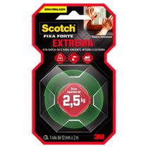 Fita 3M Dupla Face Scotch 12 mm x 2 m Fixa Forte Fixação Extrema Fita 3M Dupla Face Scotch 12 mm x 2 m Fixa Forte Fixação Extrema