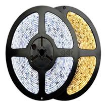 Fita 60Leds 5 metros 3528 Branco Quente 3000k Sem Silicone ip20