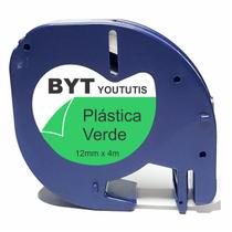 Fita 91204 P/ Rotulador DYMO Letratag Plastica 12mm Verde