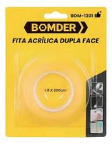 Fita acrilica dupla face 1.8x200 cm, bomder bom-1301 Fita acrilica dupla face 1.8x200 cm, bomder bom-1301