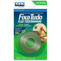 Fita Acrílica Uso Interno Fixa Tudo 19mmx2m Blister Tekbond Fita Acrílica Uso Interno Fixa Tudo 19mmx2m Blister Tekbond