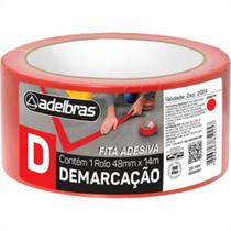 Fita Ades Demarcacao Adelbr Vermelho 48Mmx14M Fita Ades Demarcacao Adelbr Vermelho 48Mmx14M