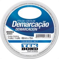 Fita Ades Demarcacao Tekbond Branco 48Mmx15M Fita Ades Demarcacao Tekbond Branco 48Mmx15M