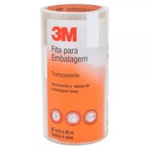 Fita Adesiva 3M para Embalagem 45mm x 45m Transparente Kit com 4 Unidades