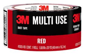 Fita adesiva 3M vermelha multiuso com adesivo forte 1,88 polegadas x 20 jardas