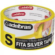Fita Adesiva 48x05 Silver Tape Amarela - Adelbras