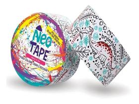 Fita Adesiva 4,8X5M Silver Tape Divertida Para Colorir Dino