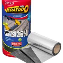 Fita adesiva aluminio vedatudo dryko 30cmx10mt 0.6
