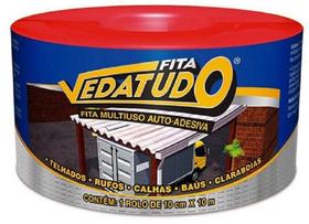 Fita Adesiva Aluminizada DRYKO 10CM X 10M Rolo Vedatudo Fita Adesiva Aluminizada DRYKO 10CM X 10M Rolo Vedatudo